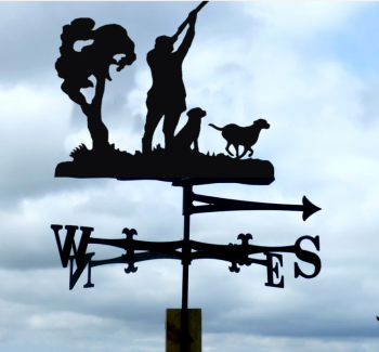 Shooting with Two Labradors Weathervane  (please allow upto 2 weeks for delivery)
