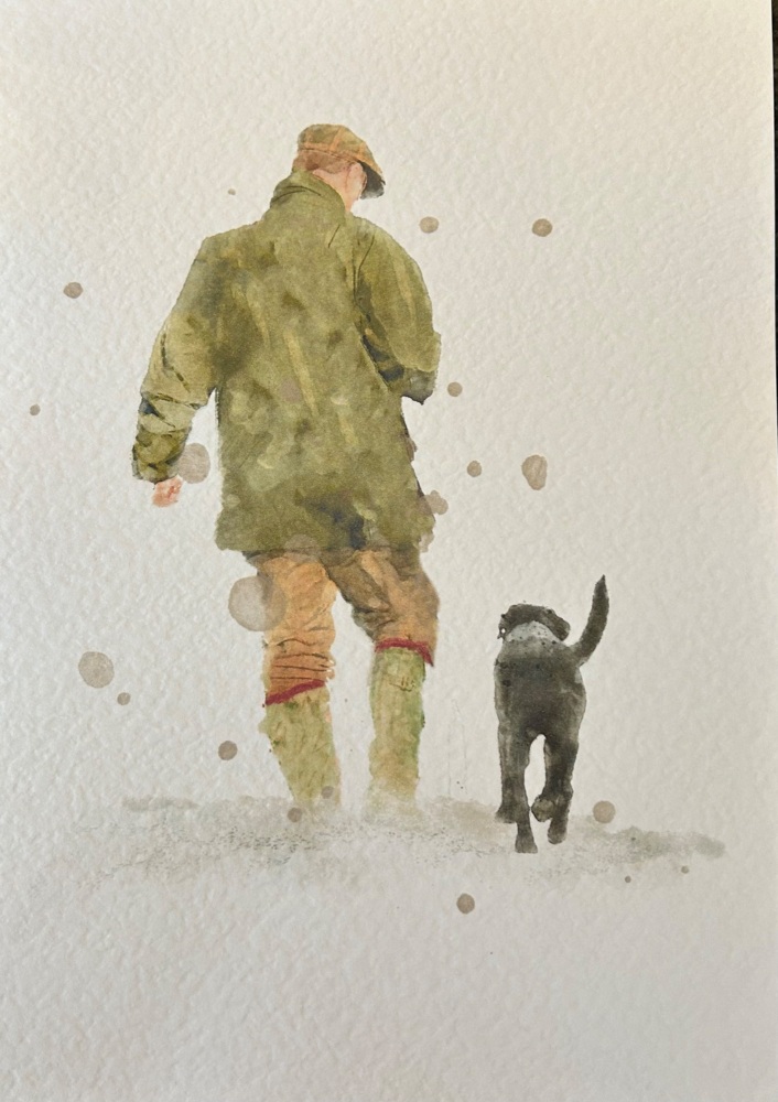 Man's Best Friend Black Labrador Print