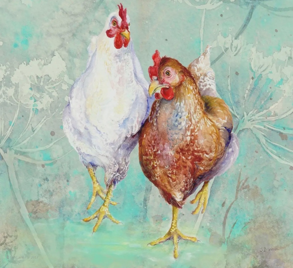 Hens Glass Worktop Saver