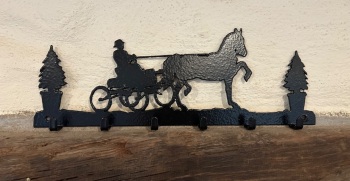 Driving Horse 6 Hook Key Rack