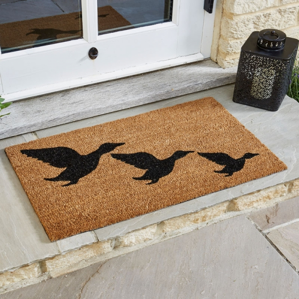 Flying Geese Coir Doormat