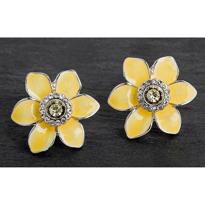 Equilibrium Yellow Daffodil Earrings