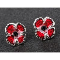 Equilibrium Poppy Stud Silver Plated Earrings