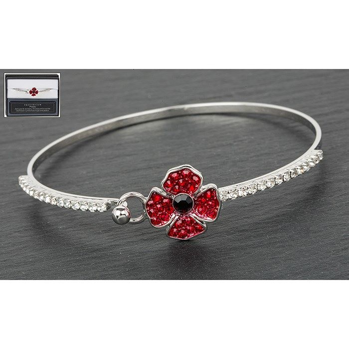 Equilibrium Poppy Delicate Silver Plated Bangle 