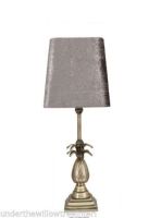Antique Brass Pineapple Table Lamp With 8
