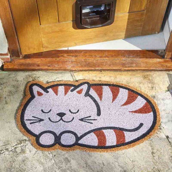 Cheshire Cat Coir Doormat