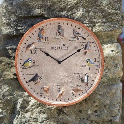 Outdoor Birdberry Wall Clock