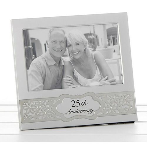 25th Silver Wedding Anniversary Photo Frame 6x4"