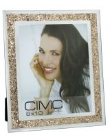 Mirror Gold Diamond Crush Glitter Photo Frame 8 x 10