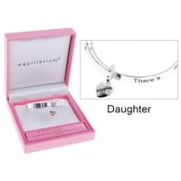  Equilibrium DAUGHTER Girls Childrens Bangle with Heart Charm