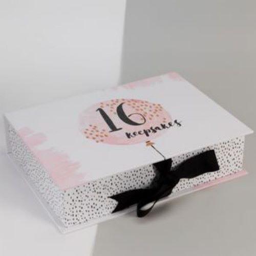 Luxe Rose Gold 16th Birthday Keepsake Box