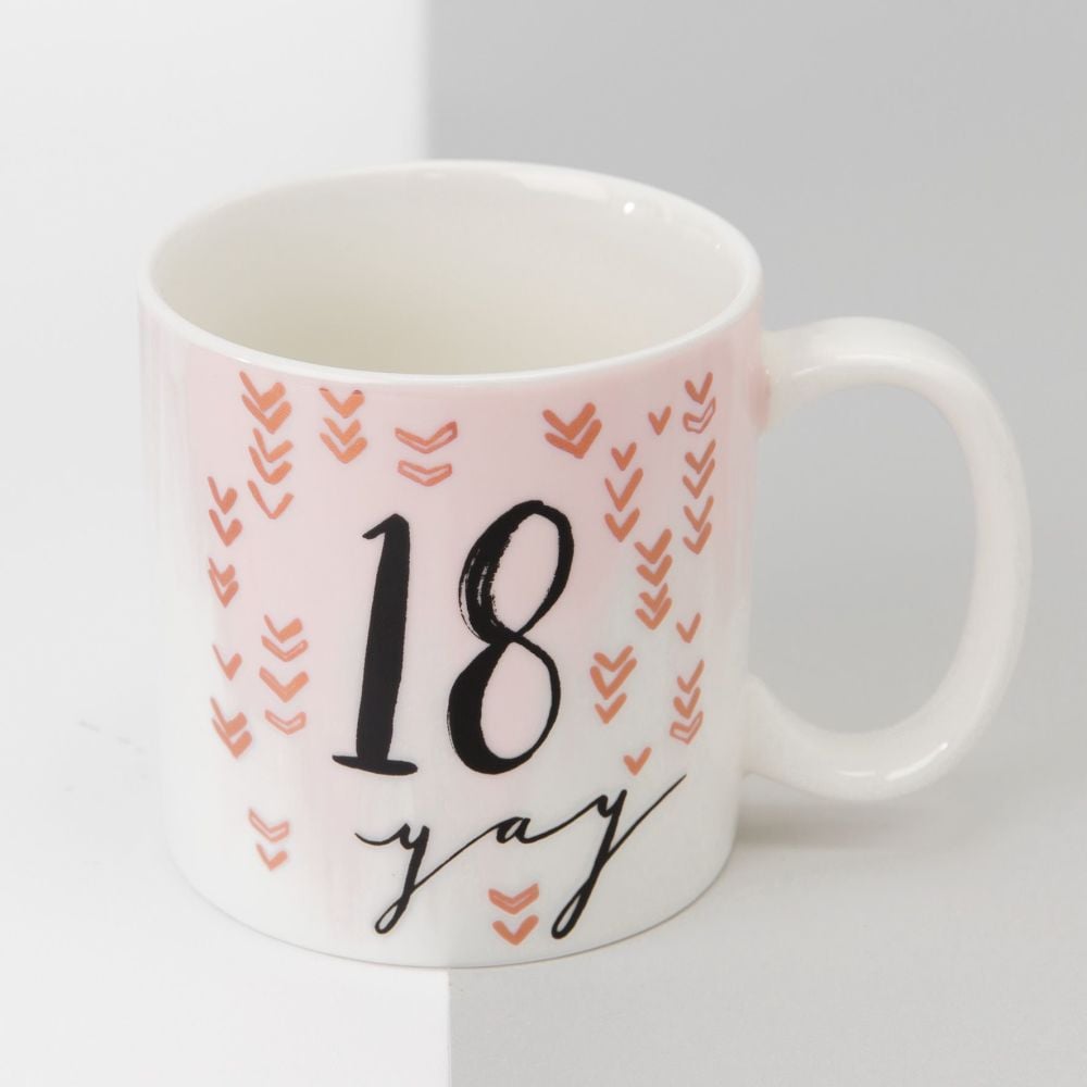 Luxe Rose Gold 18th Birthday Mug