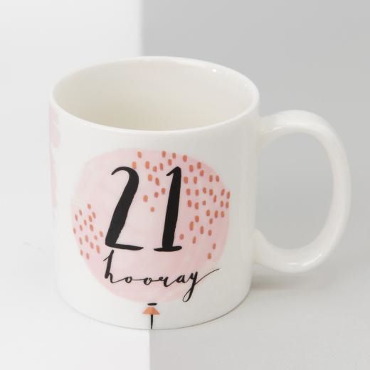 Luxe Rose Gold 21st Birthday Mug