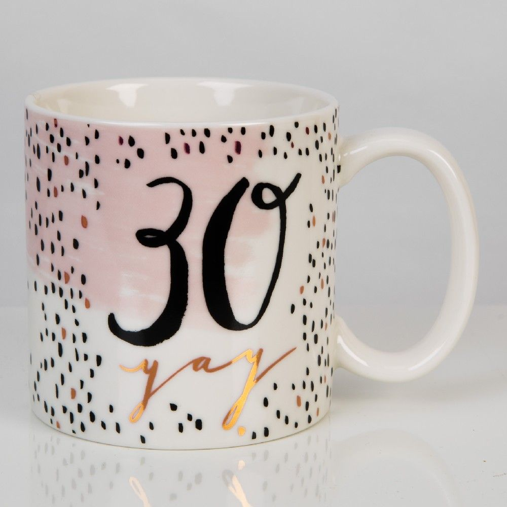 Luxe Rose Gold 30th Birthday Mug