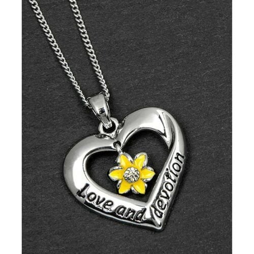 Equilibrium Radiant Heart Daffodil Necklace