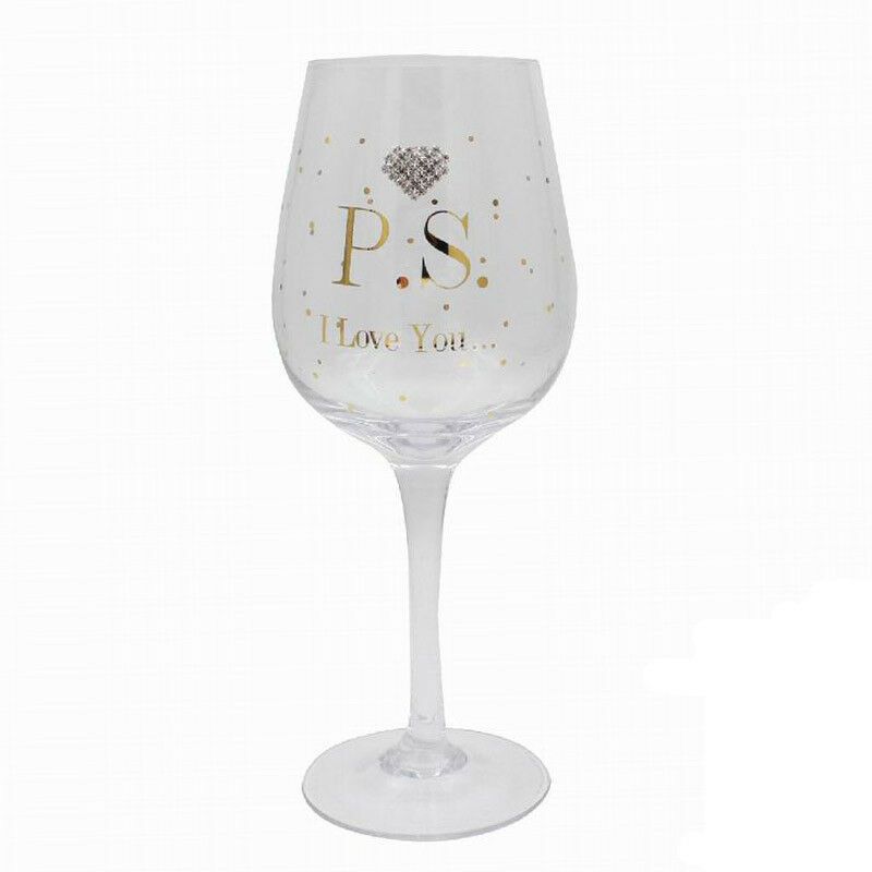 PS I LOVE YOU Wine Glass
