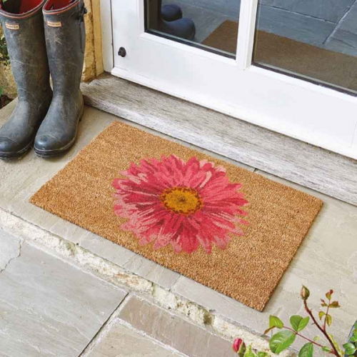 Extra Large Gerbera Coir Doormat Indoor Outdoor Door Mat 60x90cm