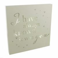 Light Up Box - Always Known It Was You Wall Plaque or Freestanding