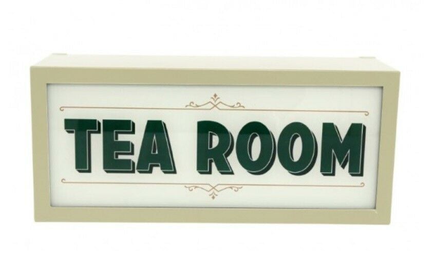 Tea Room Light Up Box Sign