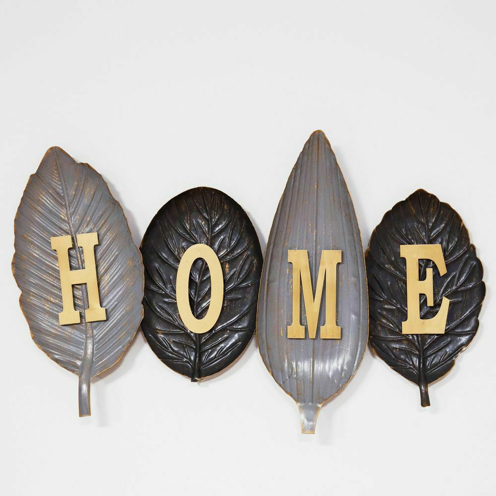 HOME Leaves Large Contemporary Metal Wall Art