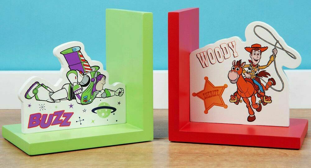 Disney PIXAR Toy Story 4 Buzz Lightyear Woody MDF Book Ends
