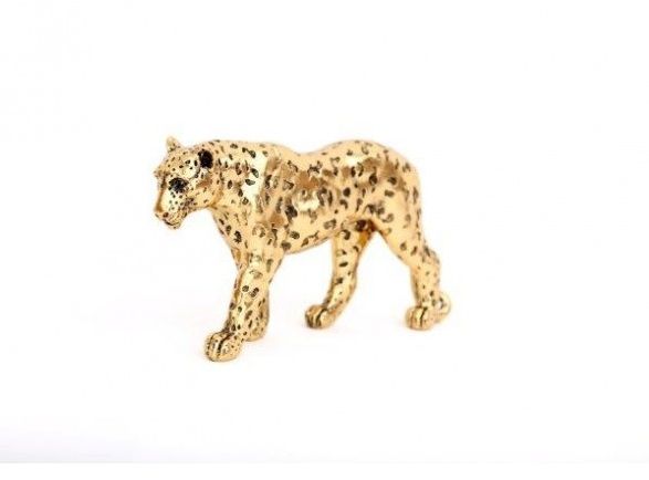 Gold Leopard Ornament 27.5cm 