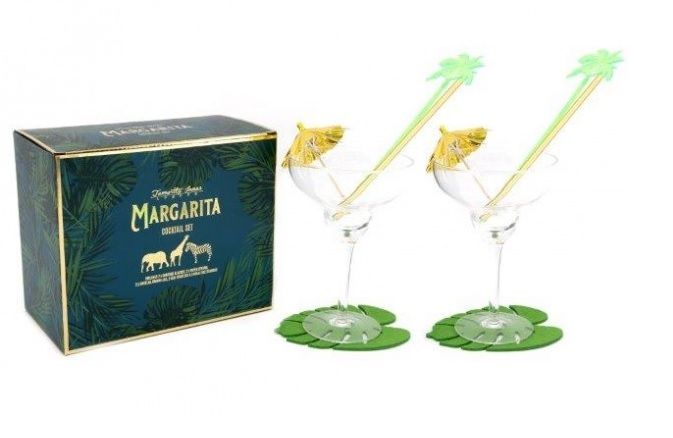 Margarita Safari Cocktail Glass Gift Boxed Set