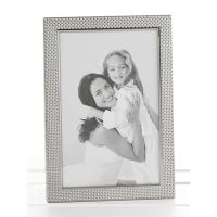 Polished Silver Pimple Photo Frame 4x6