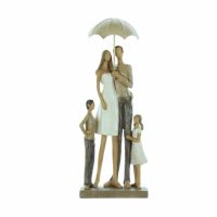 Rainy Day Collection Family of Four with Umbrella Figurine