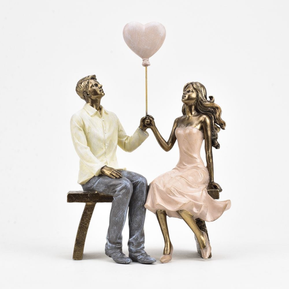 Couple in Love with Balloon Figure