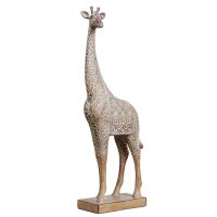 Carved Sandstone Effect Giraffe Ornament