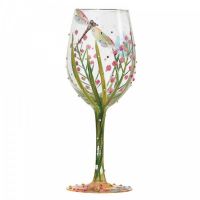 Lolita Gift Boxed Dragonfly Wine Glass Gift Hand Painted