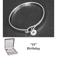 Equilibrium Silver Plated Bangle 18th Birthday