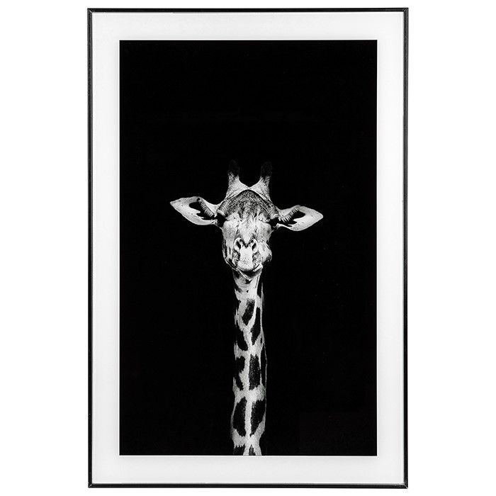Giraffe Framed Picture Wall Hanging 60x40cm