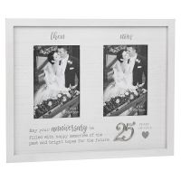 Then & Now 25th Anniversary Photo Frame