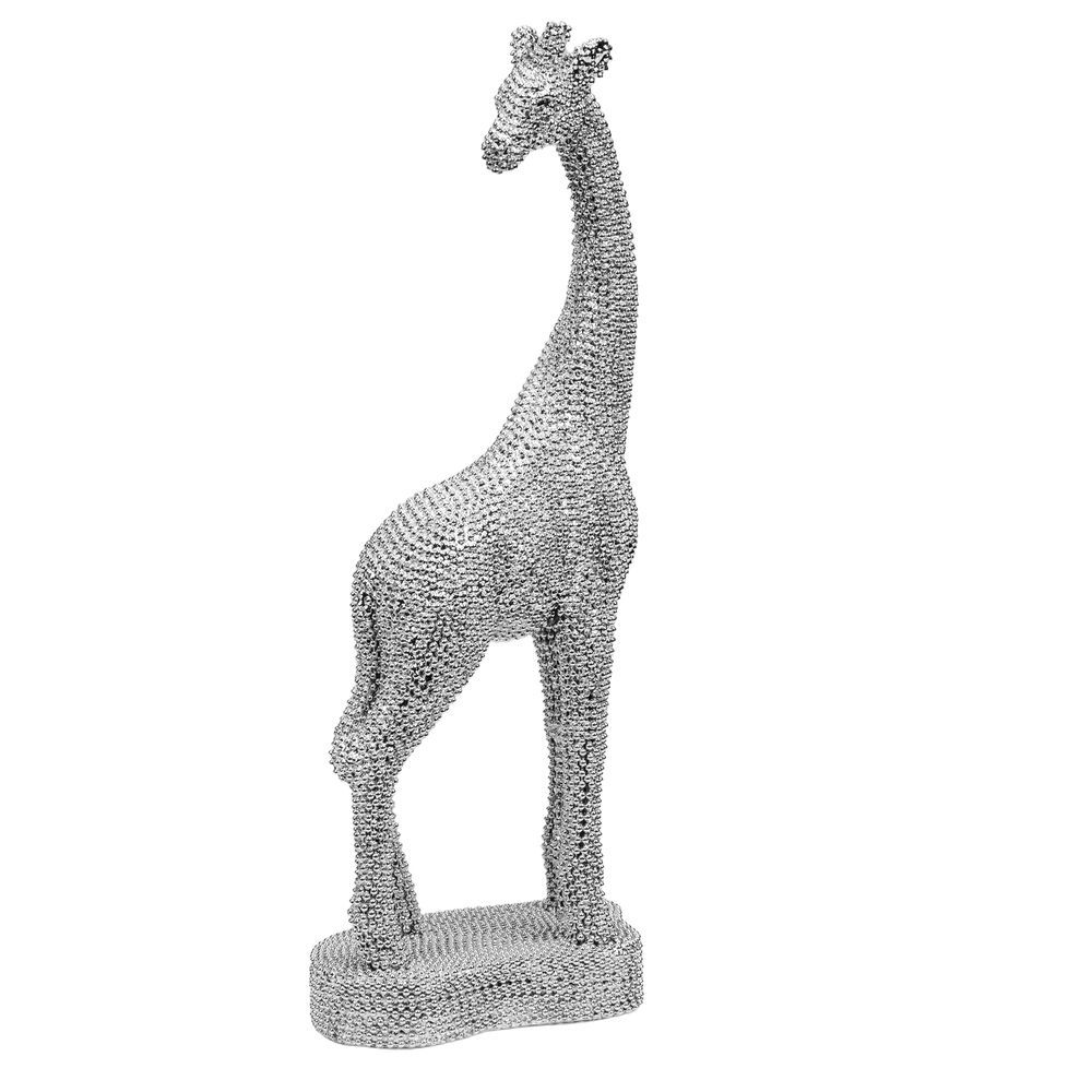 Silver Metallic Effect Giraffe Ornament