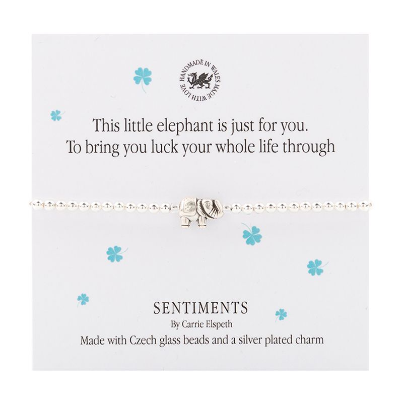 Carrie Elspeth Bracelet "This little elephant..." Gift Card Wales