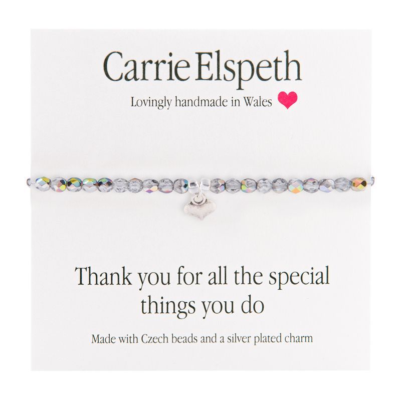 Carrie Elspeth 'Thank you for all the Special Things you Do!' Sentiment Bracelet