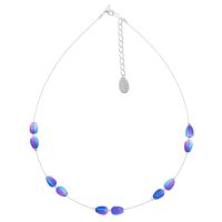 Carrie Elspeth Blue & Pink Pear drops Necklace