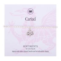 Carrie Elspeth Bracelet 'Cariad/Love' Gift Card Wales Infinity Heart Charm Bangle