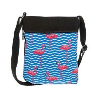 Flamingo Flat Shoulder Bag Blue