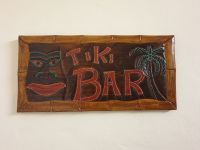 Tiki Bar Wooden Plaque