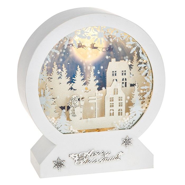 LED Musical Dome With Moving Snow White Xmas 