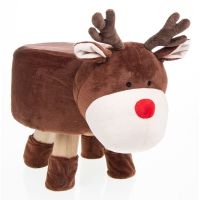Cute Christmas Reindeer Footstool