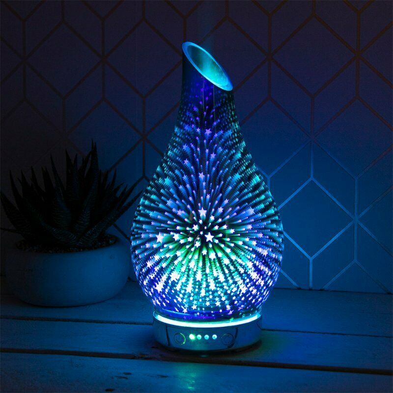 Ultrasonic Colour Changing Stars Humidifier Diffuser Lamp  Air Mist Purifie
