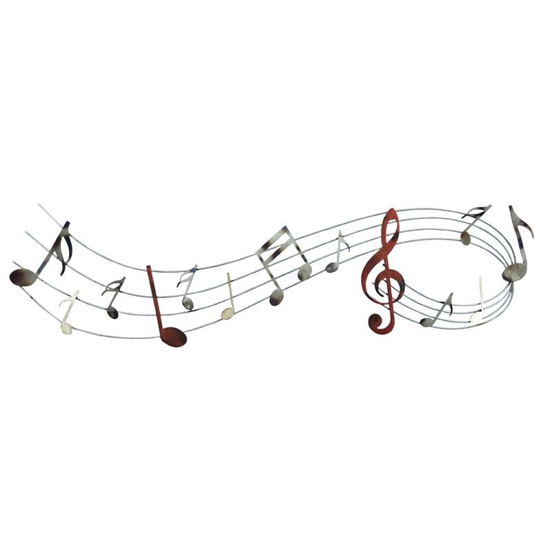 EXTRA LARGE MUSICAL NOTES DÉCOR METAL WALL ART