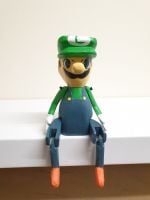 Luigi Wooden Puppet