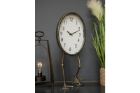 Quirky Retro Styled Tall Shelf Mantle Clock With Webbed Bird Feet H 53cm