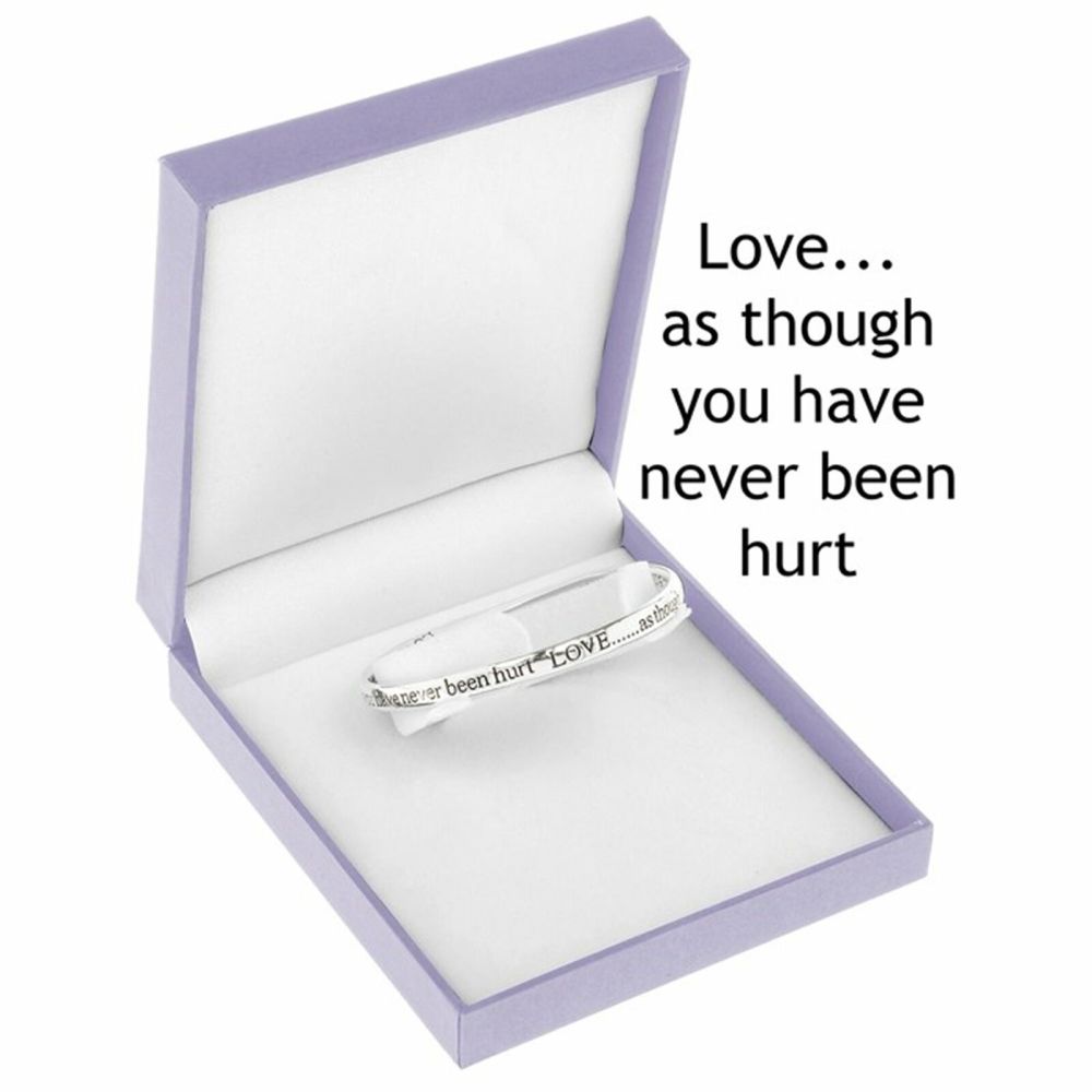 Equilibrium Silver Plated Love Bangle