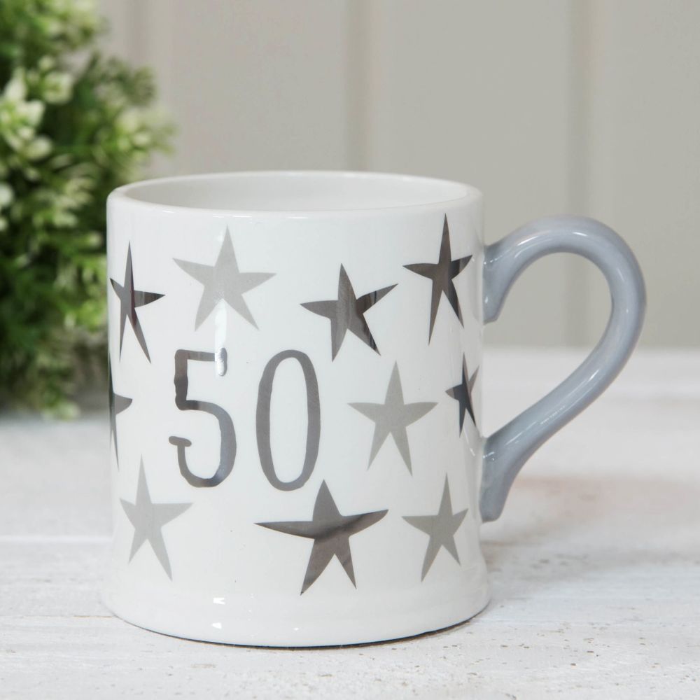 Quicksilver Electro Plated 50th Birthday Mug